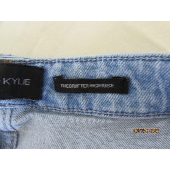 Thrashed Micro Kendall+Kylie‎ Denim The Drifter High Rise Shorts Sz 9/29 - Picture 6 of 9